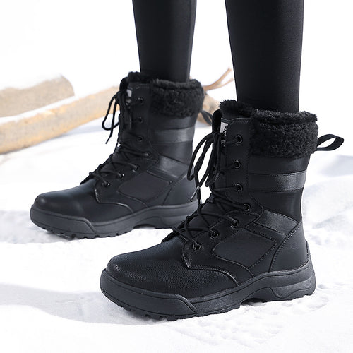 Damen warme Winterstiefel mit isolierender Polsterung und rutschfester Sohle EB