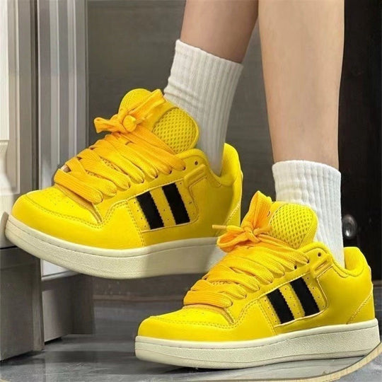 Damen Sportliche Sneakers mit atmungsaktivem Mesh und eleganter Schnürung EB