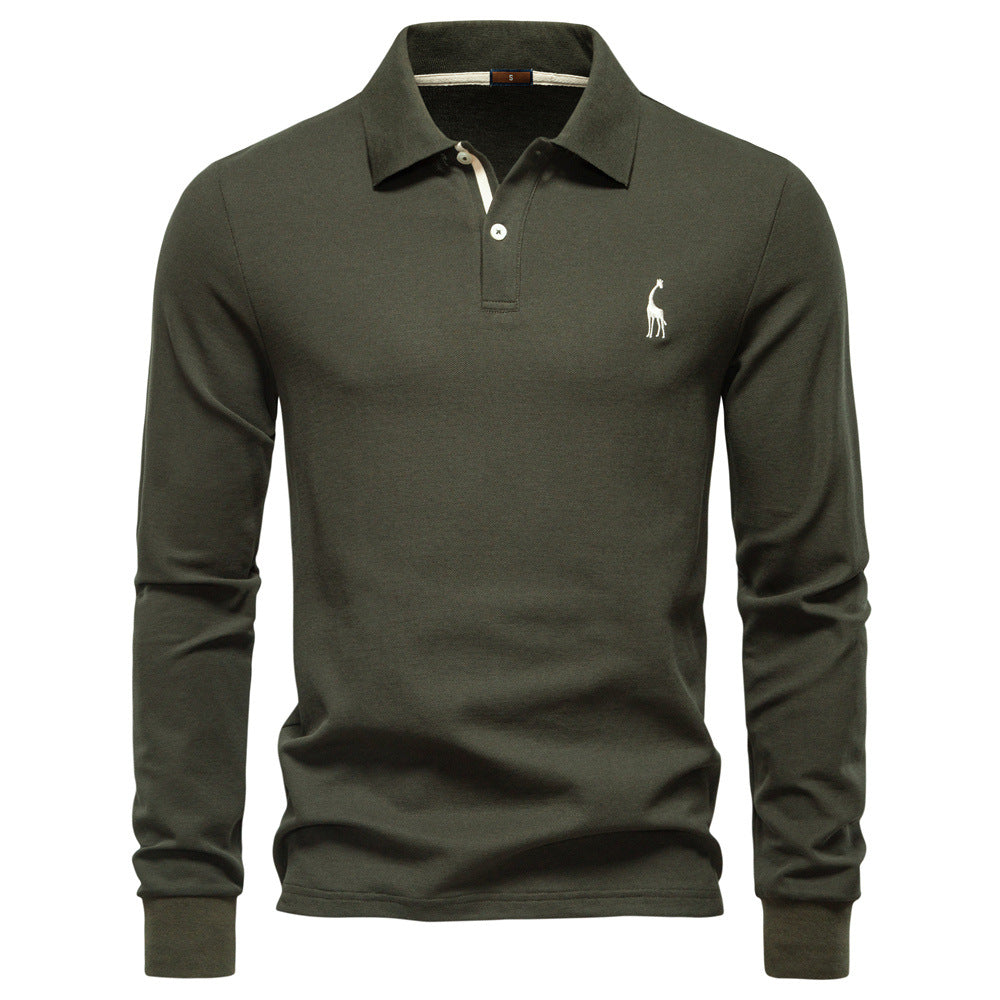 Herren Poloshirt mit klassischer Passform und kontrastierendem Kragen EB