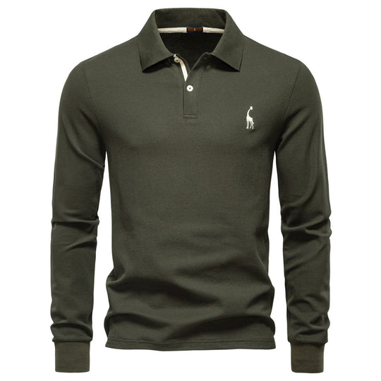 Herren Poloshirt mit klassischer Passform und kontrastierendem Kragen EB