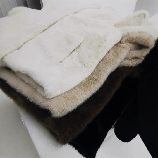 Damen Fleecejacke mit hohem Kragen und seitlichen Eingrifftaschen EB