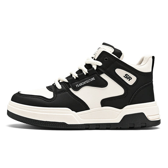 Damen sportliche High-Top Sneakers mit atmungsaktiver Oberfläche und stoßdämpfender Sohle EB