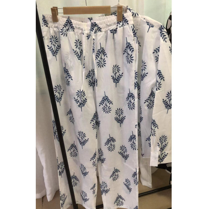 Damen Lässiges Sommer-Set mit floralem Print und lockerem Schnitt EB