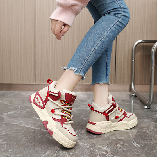 Damen High-Top Sneakers mit ergonomischem Dämpfungssystem und modischem Design EB