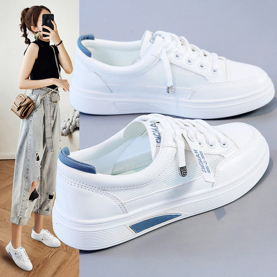 Damen Sportliche Sneaker mit atmungsaktivem Mesh und modischen Akzenten EB
