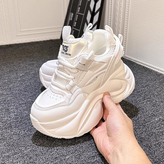 Damen Plateau-Sneaker mit extrem dämpfender Sohle und atmungsaktiver Oberfläche EB