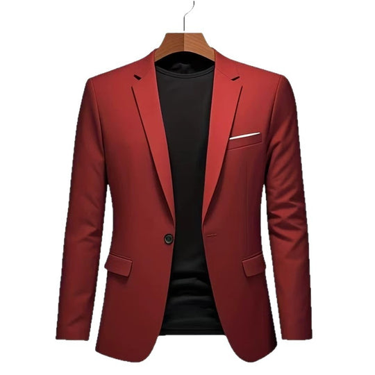 Herren nan taillierter Business-Sakko mit Stretchkomfort und modernem Revers EB