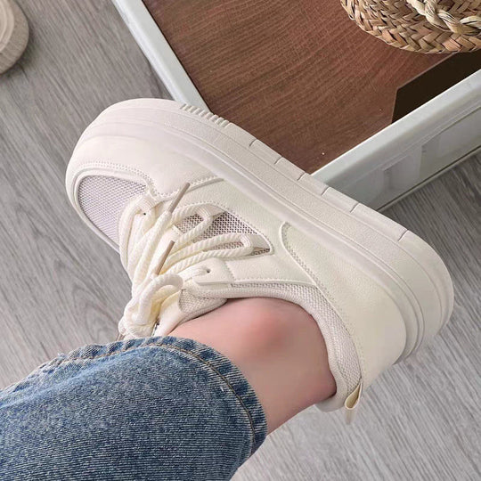 Damen Chunky Sneakers mit atmungsaktiver Textiloberfläche und stabiler Sohle EB