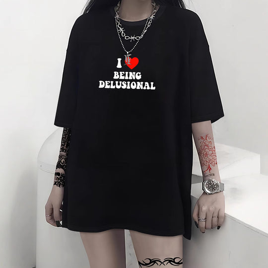 Damen T-Shirt mit kreativem Katzenmotiv und verspielter Schleife EB