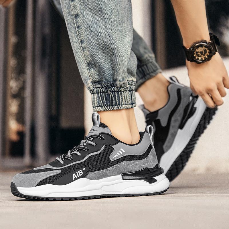 Damen Modische Sneaker mit dämpfender Sohle und atmungsaktivem Mesh-Obermaterial EB