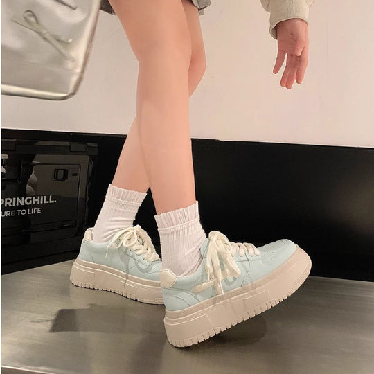 Damen modische Sneaker mit extrahoher Plattform und atmungsaktiver Oberfläche EB