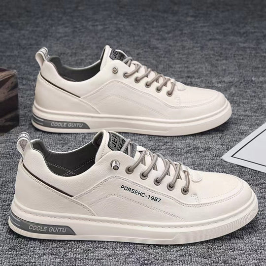 Damen moderne und sportliche Freizeitschuhe mit langlebigem Lederoberteil und atmungsaktiver Sohle EB
