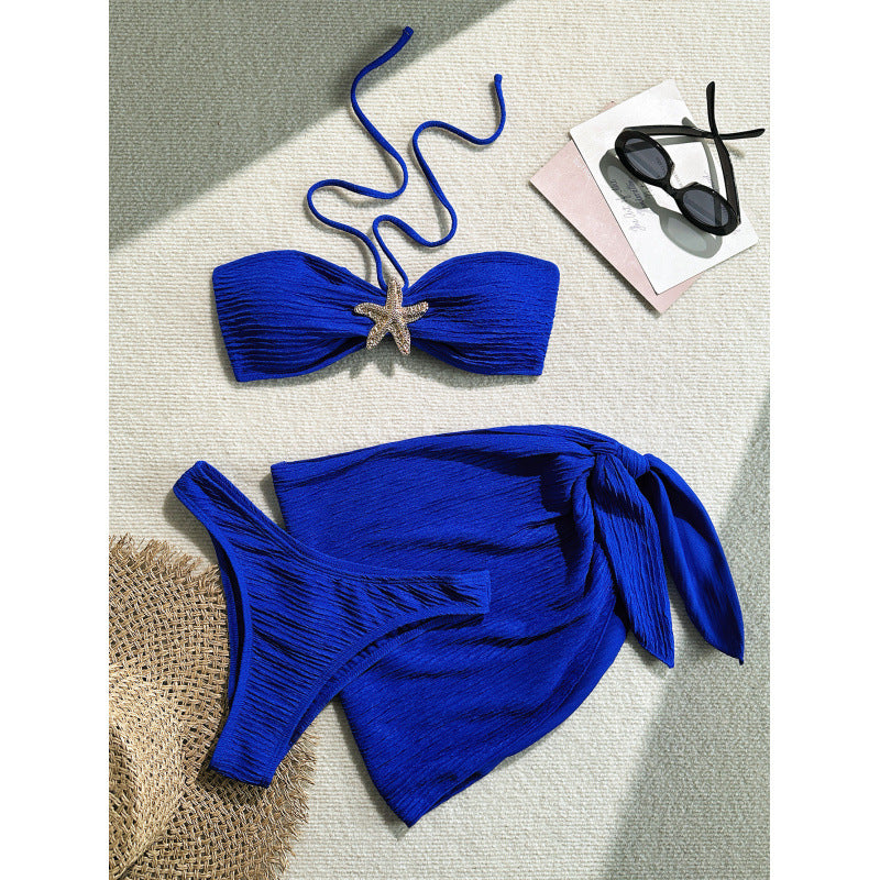 Damen Bandeau-Bikini-Set mit eleganter Muschel-Applikation EB