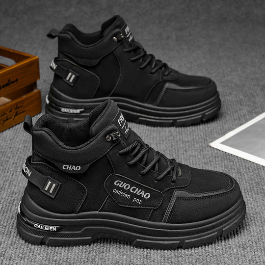 Damen Sportliche High-Top Stiefel mit rutschfester Sohle und verstärkter Dämpfung EB