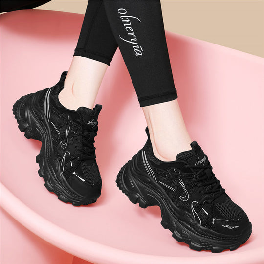 Damen Sportliche Dämpfungssneakers mit atmungsaktiver Oberfläche EB