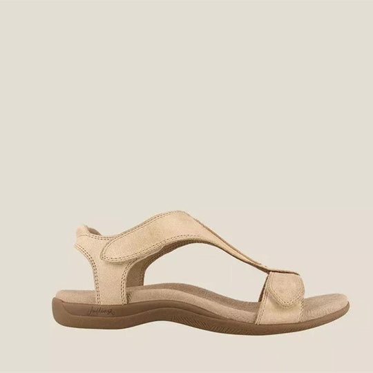Damen Komfortable Riemchensandalen mit verstellbarem Schnallenverschluss EB