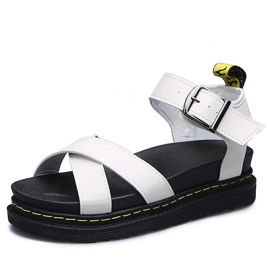 Damen Riemensandalen mit ergonomischem Fußbett und verstellbarem Schnallenverschluss EB