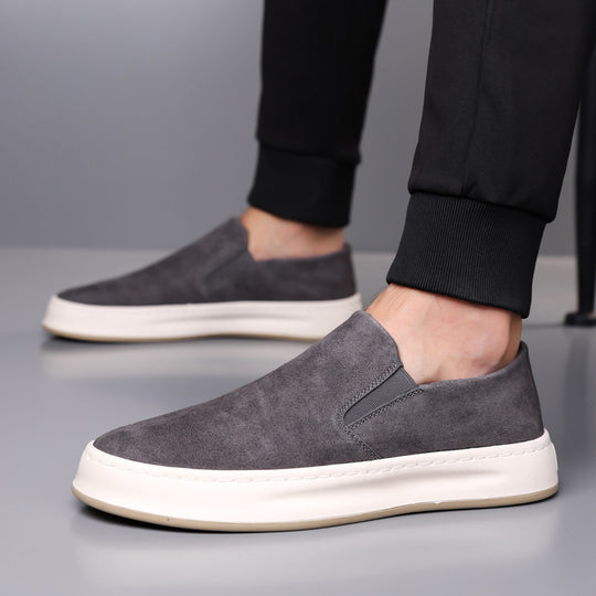 Damen Slip-On Sneakers aus hochwertigem Wildleder mit rutschfester Sohle und gepolsterter Innensohle EB