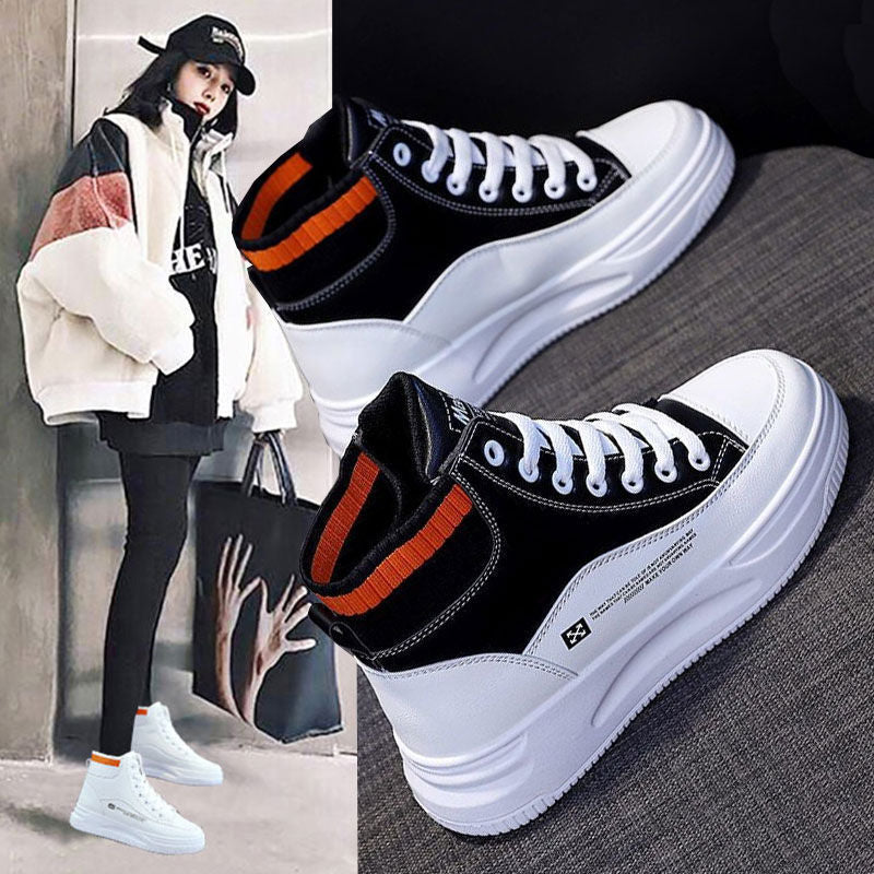 Damen Hochtop Sneakers mit innovativer Dämpfungstechnologie und modischen Akzenten EB