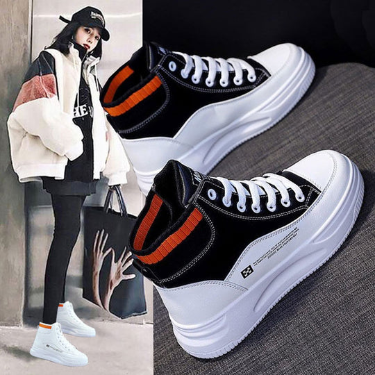 Damen Hochtop Sneakers mit innovativer Dämpfungstechnologie und modischen Akzenten EB