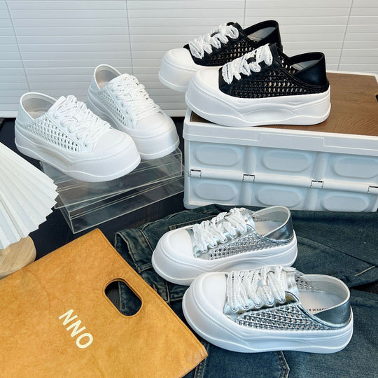 Damen luftige Sneaker mit innovativem Mesh-Design und sportlichem Komfort EB