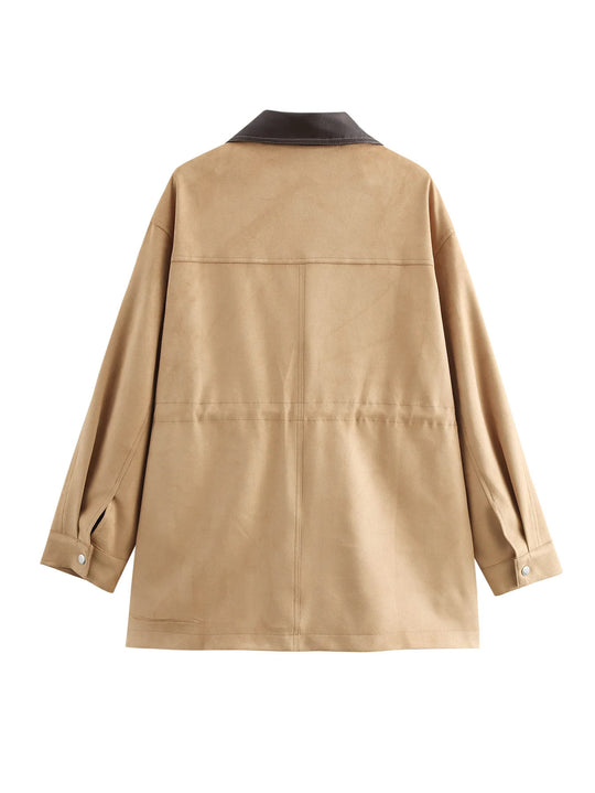 Damen Übergangsjacke mit praktischem Zip und großen Taschen EB