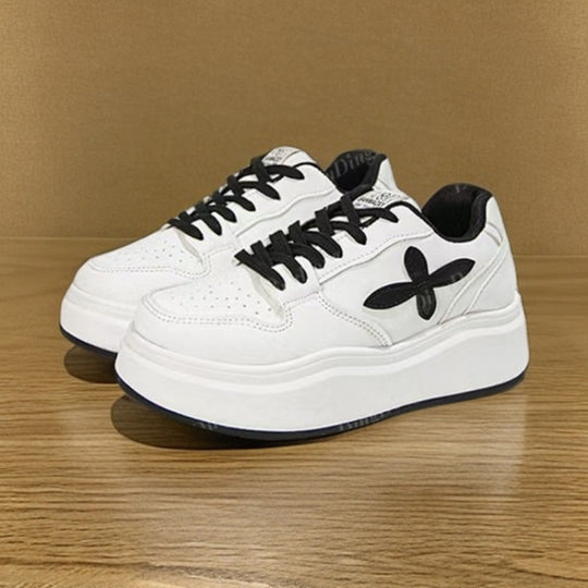 Damen Sportliche Plateau Sneakers mit modischem Design EB