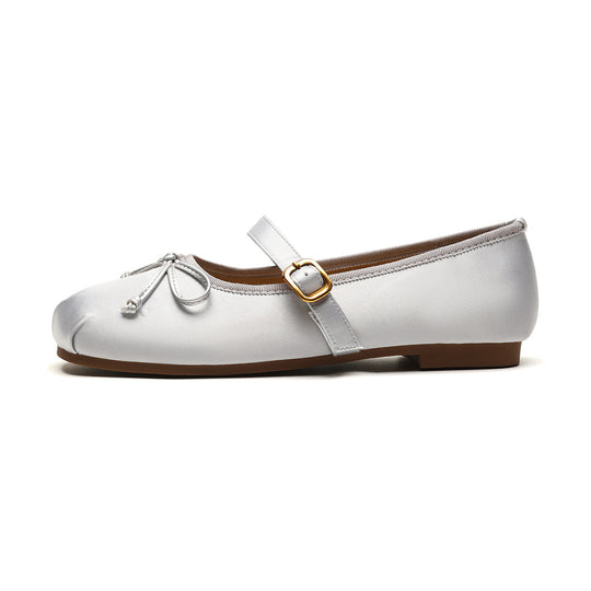 Damen Ballerinas mit modischem Schnallenakzent EB