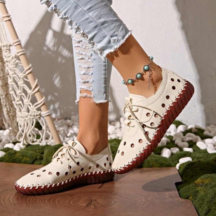 Damen Atmungsaktive Freizeitschuhe mit durchbrochenem Obermaterial und rutschfester Sohle EB