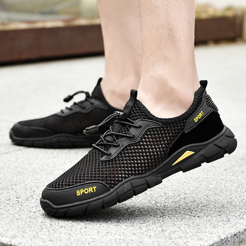 Herren Sportliche Mesh-Sneaker mit rutschfester Sohle EB