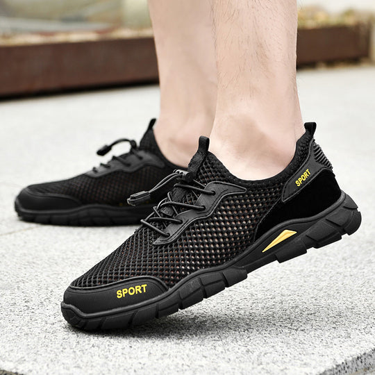 Herren Sportliche Mesh-Sneaker mit rutschfester Sohle EB
