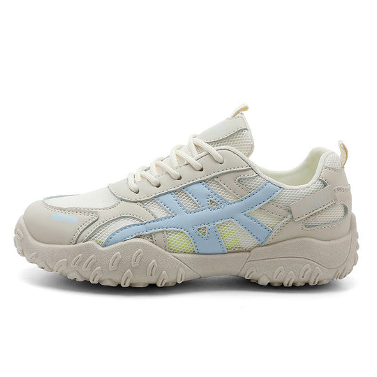 Damen Sportliche Sneaker mit atmungsaktivem Netzmaterial und dämpfender Laufsohle EB