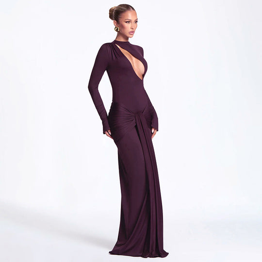 Damen elegantes Abendkleid mit modernem Schnitt EB