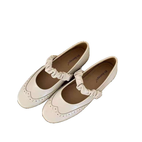 Damen Ballerinas mit elastischem Riemen und dekorativen Details EB
