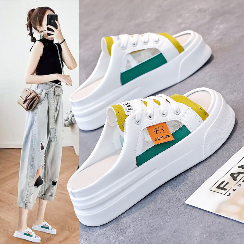 Damen Sneaker mit geschlossenen Fersen und hohem Plateau EB