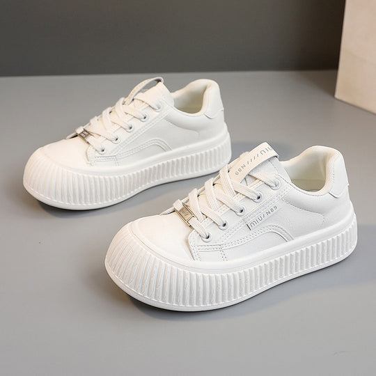 Damen Sportliche Plateau Sneakers mit rutschfester Sohle und atmungsaktivem Obermaterial EB