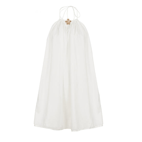 Damen Luftiges Maxikleid mit verstellbaren Trägern und elegantem Dekolleté EB