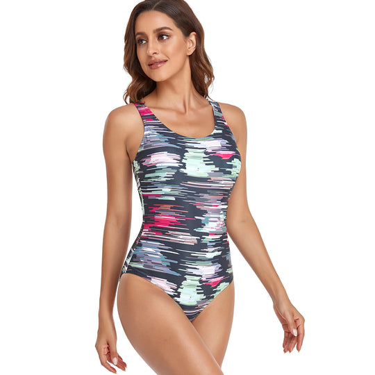 Damen Sportlicher Hochleistungs Badeanzug EB