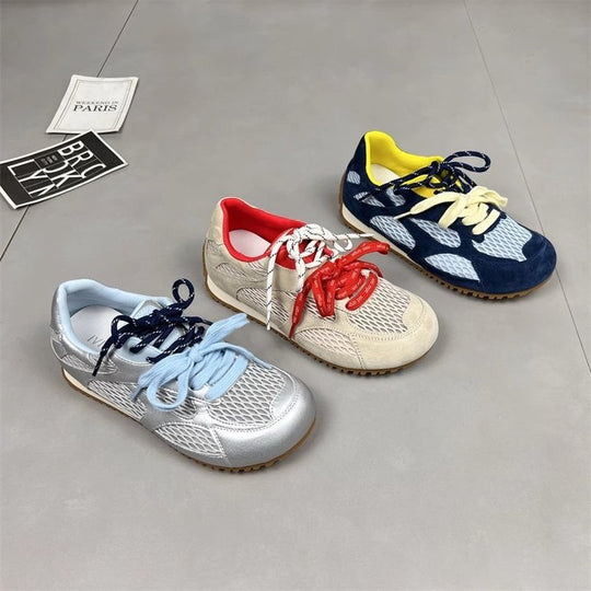 Damen sportliche Laufschuhe mit atmungsaktivem Mesh-Obermaterial und rutschfester Sohle EB