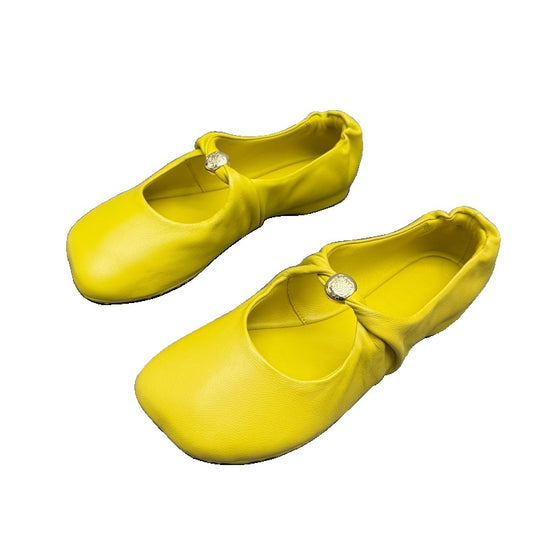 Damen Bequeme Ballerinas mit modischem Knoten-Detail EB