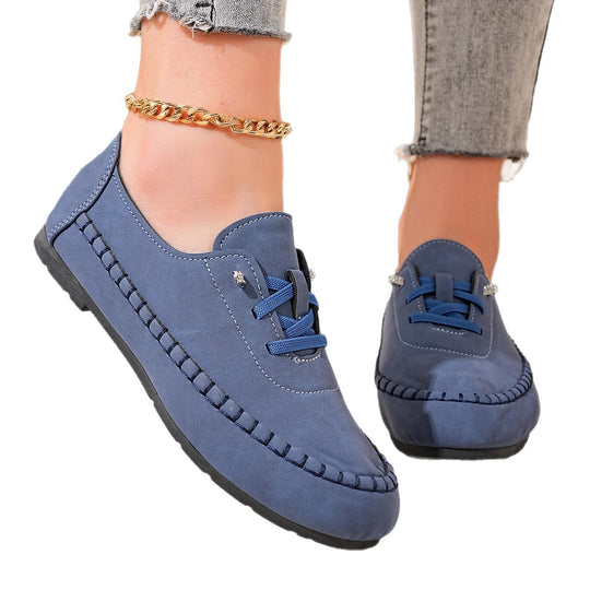 Damen Mokassins mit elegantem Schnürdesign EB