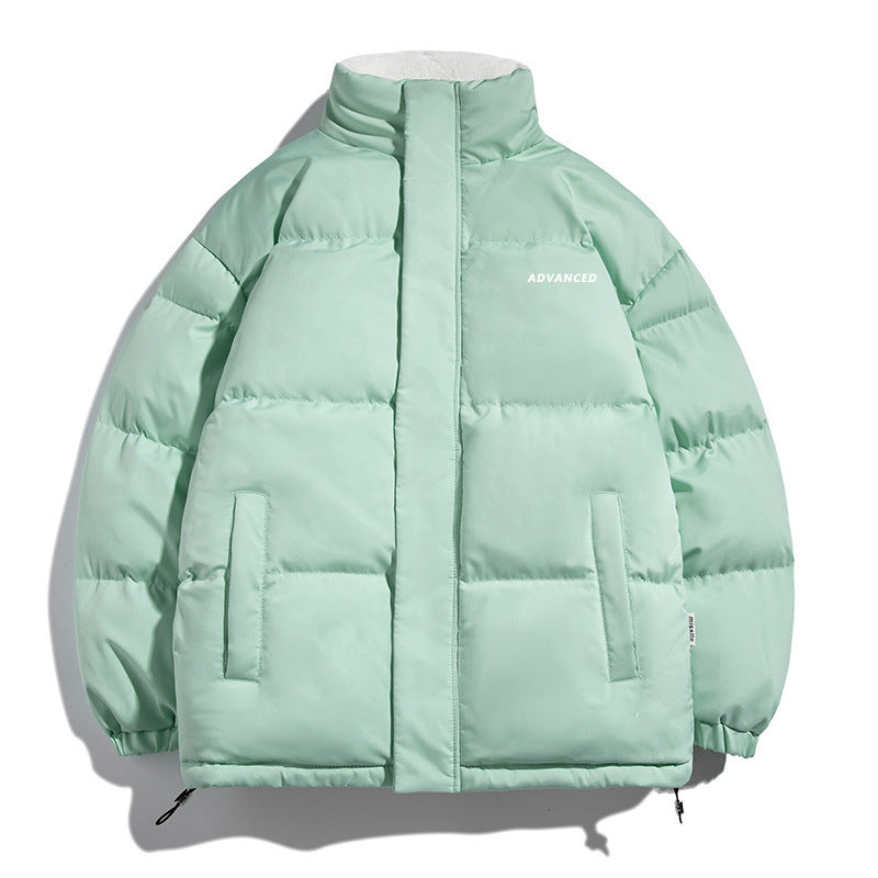 Damen vielseitige Pufferjacke mit hohem Kragen und weichem Fleecefutter EB