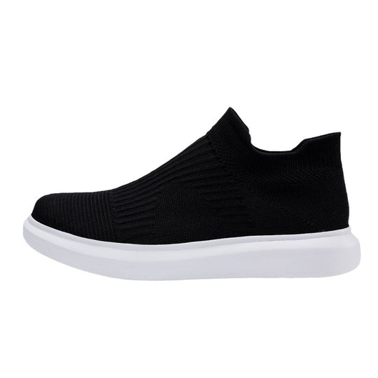 Damen Modische Strick-Sneaker mit hohem Schaft und flexibler Sohle EB