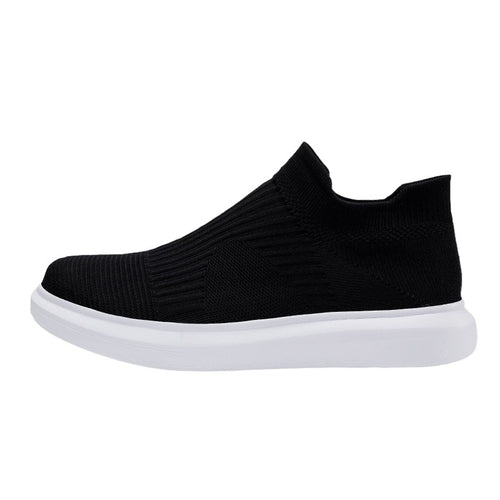 Damen Modische Strick-Sneaker mit hohem Schaft und flexibler Sohle EB