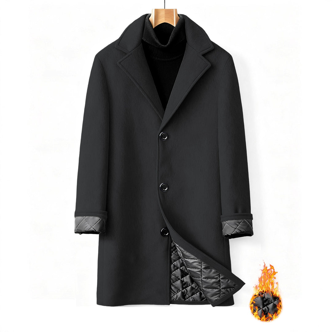 Herren eleganter, taillierter Business-Doppelreiher Mantel EB