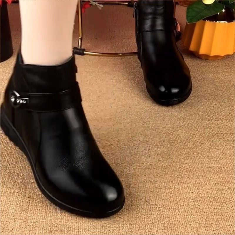 Damen Elegante und bequeme Stiefeletten mit modischem Riemen EB