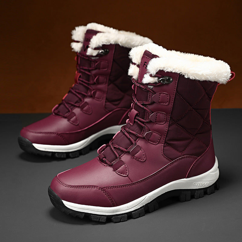 Damen Winterstiefel mit isolierender Fütterung und rutschfester Sohle EB