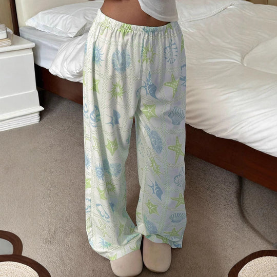 Damen Legere Palazzo-Hosen EB