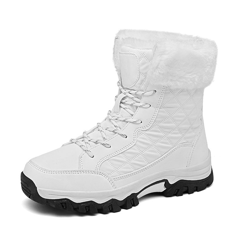 Damen Gefütterte Winterstiefel mit rutschfester Sohle und isolierendem Kunstfell EB