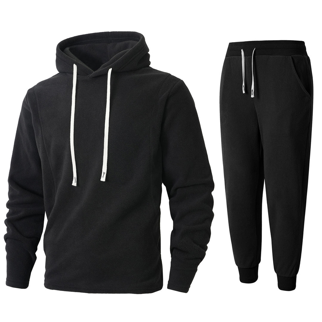 Damen Kuscheliger Fleece-Hoodie und Jogginghose Set EB